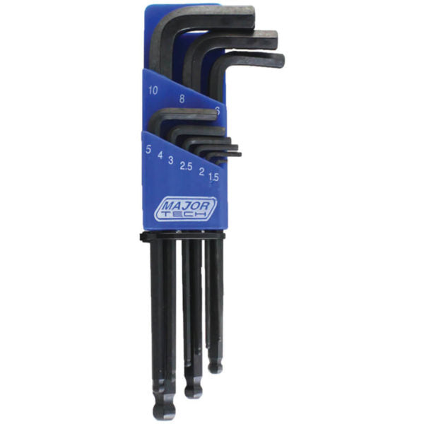 Major Tech BPHK0308 Ball Point Metric Hex Key Set