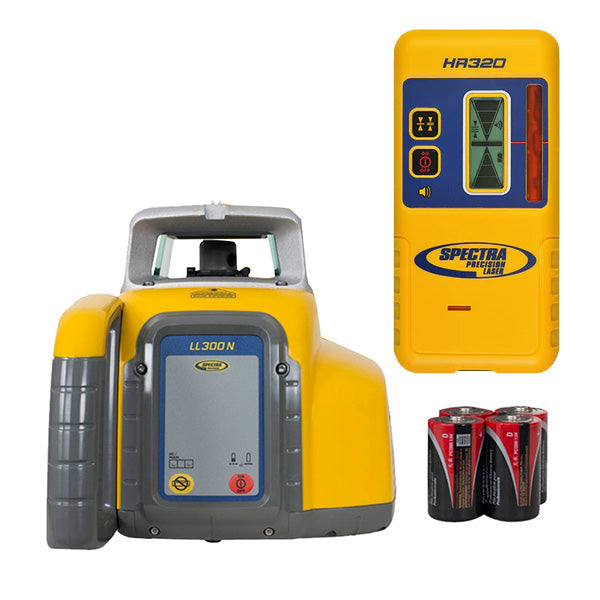 LL300N-8-K Laser Level with HR320 Receiver and Alkaline Batteries