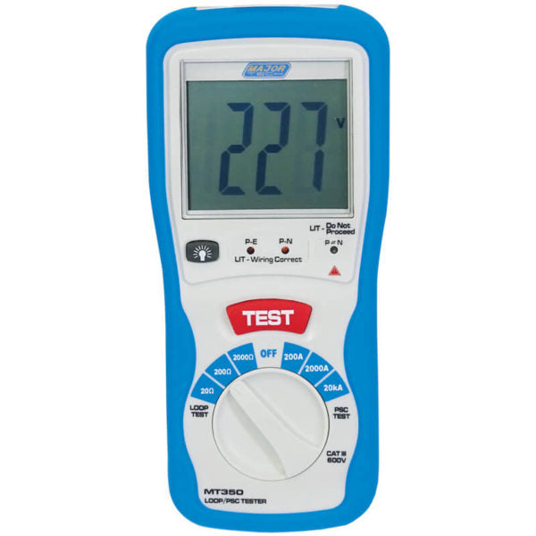 Major Tech MT350 Loop Impedance and PSC Tester