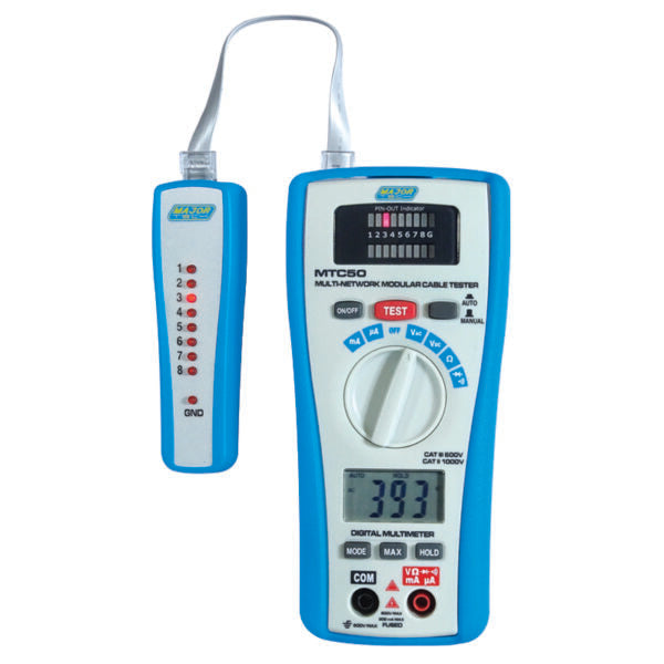 Major Tech MTC50 2-In-1 LAN Tester and Multimeter 1