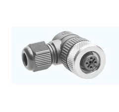 Z-Laser 4-pole circular connector (female) M12, with screw cap, (straight, angled)